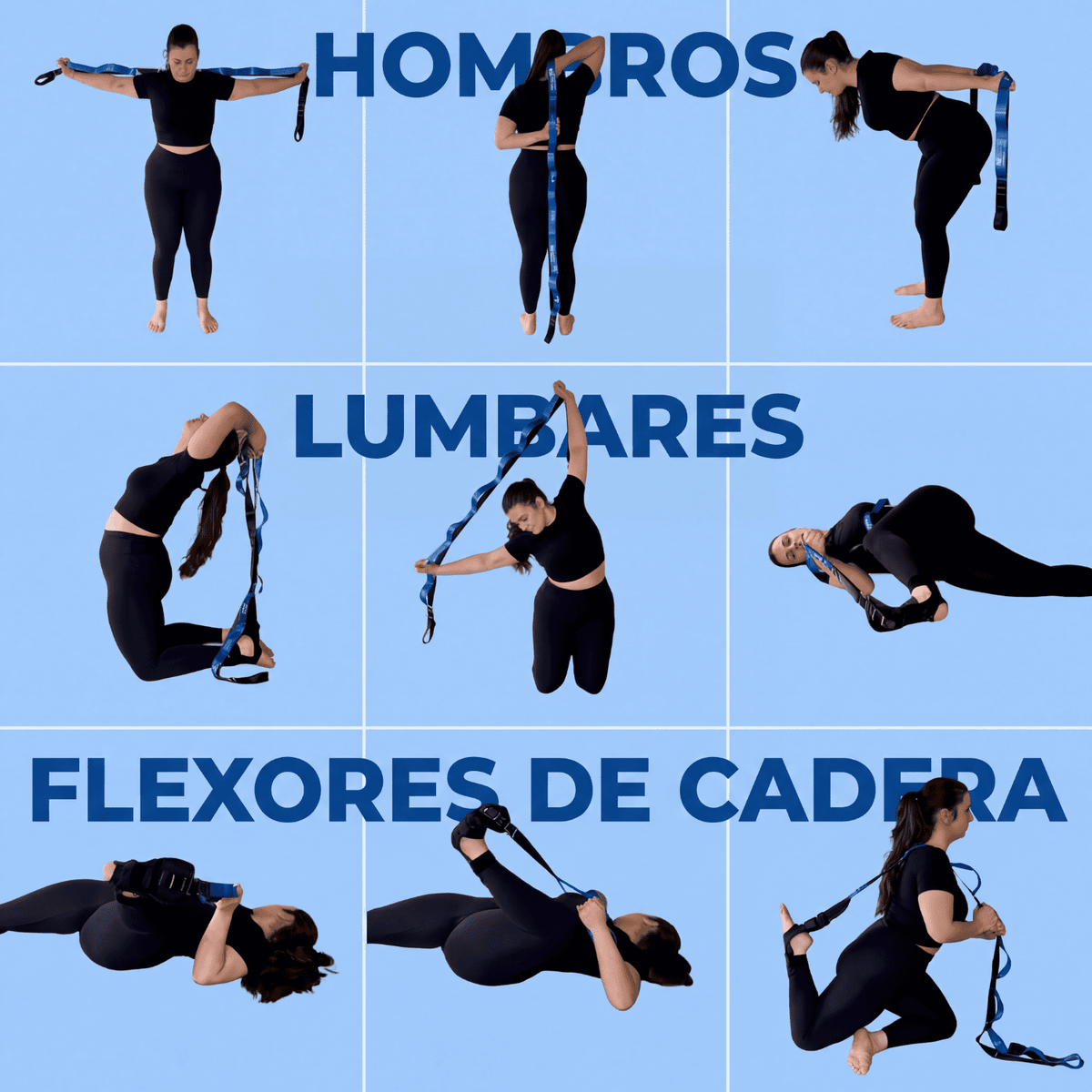 Banda de elongación PostureMAX - Espalda y piernas