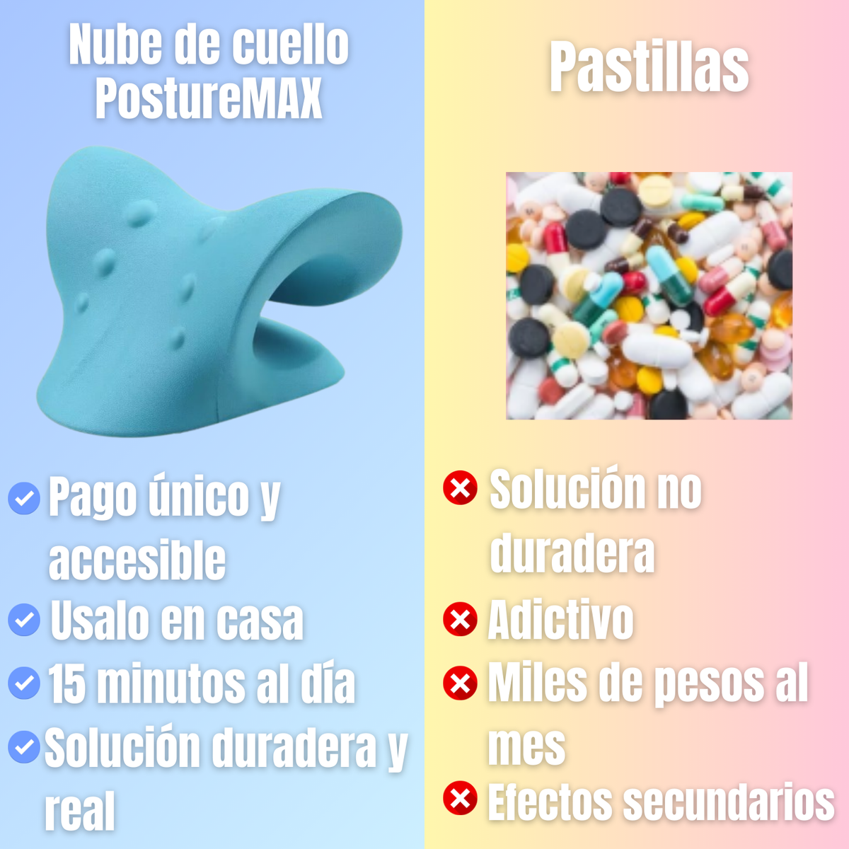 Corrector de postura para cuello y espalda PostureMAX