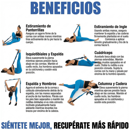 Banda de elongación PostureMAX - Espalda y piernas
